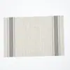 Individual de mesa de un solo marco tejido fácil de limpiar estilo europeo almohadilla de aislamiento térmico posavasos mantel individual Teslin hotel hogar PVC mantel para comida occidental