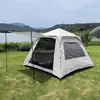 Tendência no TikTok Em Estoque Atacado Barraca Outdoor Totalmente Automática Portátil Toldo Ventilação Um Quarto Uma Sala Dois Portas Duas Janelas