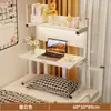 Estrutura de Cama Beliche Mesa de Cama Suspensa Armazenamento Lateral de Cama de Dormitório Universitário Mesa de Computador Mesa Multifuncional para Pessoa Preguiçosa