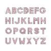 Cuentas de diamante de colores de 8 mm letras de strass inglés correa de hombro personalizada DIY pulsera sombrero collar accesorios de joyería