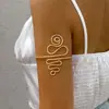 Joyería Transfronteriza Europea y Americana Estilo Étnico Flor de Metal Cadena de Brazo Abierto Estilo Punk Nicho Geométrico Brazo Anillo de Brazo