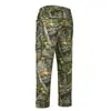 Calças de Camuflagem Biónica para Caça ao Ar Livre Calças Softshell de Lã Grossas Outono Inverno Masculinas À Prova de Vento Quentes Calças de Caminhada Trekking P10