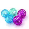 3.8cm Sino Oco Bola Sonora Brinquedo para Pet Perseguir Interativo Sonoro Brinquedo para Gato S Curvo Bola Sonora Transparente