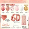 O Conjunto de Balões Mais Vendido da Amazon para 50º Aniversário, Cor Rose Gold, Cortina de Chuva de Folha de Alumínio em Formato de Coração, Decoração de Fundo para Fotos