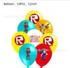 Decoración para Fiesta de Cumpleaños de Juego Roblox en Mundo Virtual Transfronterizo Suministros Banner Inserto Mantel Set de Platos de Papel