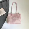 Bolso Tote Suave con Letras Moda para Mujer Bolso de Mano de Gran Capacidad Bolso de Mujer Nicho Sensación de Alta Gama Nuevo Diseño Bolso de Hombro