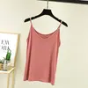 Camisola de Modal para Mulheres, Sem Mangas e Decote V, Roupa Íntima para Primavera e Verão, Camiseta Regata de Tamanho Grande, Estilo Garota Spicy