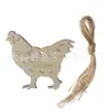22 años nueva promoción gallina de Pascua conejo huevo de Pascua flor viruta de madera pintada promoción a bajo precio