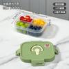 Lancheira com Compartimento para Frutas, Lancheira Redutora de Gordura para Salada, Caixa de Piquenique Portátil para Comida ao Ar Livre, Lancheira para Micro-ondas