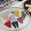 Nuevo Clip de Tela Cuadros Florales Lindo Estilo Coreano para Bebé Niñas, Pasador para Flequillo, Pinza Lateral, Accesorio para el Cabello Infantil