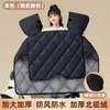 Capa de inverno à prova de vento e quente para bicicletas elétricas e motocicletas, espessa e forrada com fleece, à prova d'água e à prova de vento, projetada para clima frio