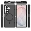 Funda de teléfono magnética adecuada para Samsung Z Fold7/8 Ultra con soporte, cubierta protectora mate anticaída para pantalla plegable
