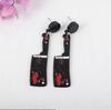Aretes de moda personalizados creativos de Halloween divertidos 2023 nuevo diseño de nicho femenino aretes de botón de moda