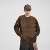 Sudadera de Gamuza Anyang para Hombre 2025 Otoño Nuevo Diseño Estampado de Letras Holgada Casual Ropa Juvenil
