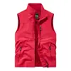 Cárdigan Deportivo para Hombre 2023 Otoño Exterior Resistente a Rayones y al Desgaste Cuello Alto Chaleco de Algodón Chaleco de Trabajo