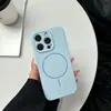 Adequado para Capa de Celular Magnética de Silicone Líquido para iPhone 17 Pro Max, Apple 16 Furo de Precisão Anel Fino Capa Protetora Anti-Queda