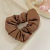 2026 Novo Scrunchie de Cetim de Alta Qualidade Estilo Almofada para Dormir para Mulheres, Corda de Cabelo Lisa, Elástico para Rabo de Cavalo Alto, Scrunchie Grande