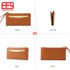 Suministro Directo de la Fuente, Cartera Simple de Color Puro, Cartera Versátil de PU para Mujer, Bolso Japonés y Coreano, Cartera Multifuncional, Portátil para Mujer