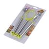 Kit de ferramentas de aço inoxidável para frutas com três peças, três em um, prato de frutas, faca para esculpir frutas, colher para cavar melancia