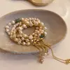 Pulsera Irregular de Concha de Perla de Lujo Ligero Estilo Francés, Pulsera de Lujo Ligero de Gama Alta, Accesorio de Joyería de Moda y Versátil