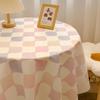 Vintage Checkerboard xadrez toalha de mesa quarto dormitório livro toalha de mesa sala de estar mesa de jantar toalha de mesa flanela Internet toalha de capa vermelha