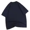 Camiseta Básica Unisex de Algodón Puro Pesado, Color Sólido, Cuello Redondo, Manga Corta, Oversize Holgada, Hombro Caído, Venta al por Mayor, 300g