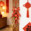 Enfeites Pendentes de Frutas da Sorte para o Ano Novo, Decorações com Caracteres de Bênção do Festival da Primavera do Ano do Cavalo, Arranjo de Cena para Sala de Estar, Decorações Festivas para a Casa para o Ano Novo