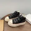 Zapatos de Lona con Velcro Estilo Hong Kong Vintage Nuevo Otoño 2024 Zapatos de Plataforma de Lona Zapatos de Lona Altos Diseño de Nicho para Mujer