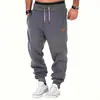2024 Temu Novas Calças de Moletom Grossas de Outono e Inverno Europeias e Americanas Calças Esportivas Leggings Calças Esportivas para Fitness Masculino