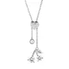 Nueva Cadena para Clavícula Personalizada de Acero Inoxidable Cierre de Corazón Cadena de Tirar Chapada en Oro de 18K Sentido de Diseño de Nicho Collar de Moda