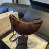 Bolso Frosted de Nicho Retro Casual Otoño e Invierno para Mujer Nuevo 2025 Versátil Bolso Cruzado de Hombro Único Bolso de Axila Bolso Croissant