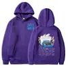 Suéter de estilo europeo y americano nuevo 2024 para hombres y mujeres con estampado de anime retro, sudadera oscura con capucha para hombres y mujeres
