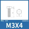 Parafuso Hexagonal Externo de Nylon M3 Parafuso de Plástico Cabeça Chata Parafuso de Nylon Hexagonal Externo Parafuso Isolante Branco