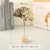 Ornamentos de Decoração para Casa Folha de Ginkgo Arte em Ferro Transfronteiriço, Artesanato em Metal de Nicho de Alto Nível para Mesa de Escritório Sala de Estar
