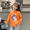 Camiseta de Manga Larga con Estampado de Dibujos Animados de Moda para Bebé Niña, Algodón Puro, Ropa de Otoño para Niña, Nueva