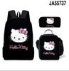Mochila para Estudiante de Primaria de Liberación Rápida Transfronteriza Gato Mochila para Niños Set de Tres Piezas Mochila Bolso de Hombro Estuche para Lápices Venta al por Mayor