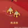 Acessórios de Contas Espaçadoras Douradas Estilo Antigo, Alta Retenção de Cor, Acessórios para Joias de Pulseira e Colar DIY Feitos à Mão, Atacado de Moedas de Cobre