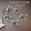 Alto produto organza pombo ovo pilha broca terminou nova liga borboleta unha arte diamante bola super flash ornamento unha
