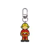 Llavero de Bombero Goma Suave de PVC Hebilla de Puerta Llavero de Dibujos Animados Colgante de Bolsa Regalo Accesorios DIY Transfronterizo