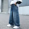 Pantalones para Niños Estilo Otoño Pierna Recta Jeans 2026 Nuevo Estilo Niños Niños Mayores Sueltos Casuales Pierna Ancha Pantalones Temporada de Primavera y Otoño