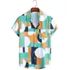 Comercio exterior primavera y verano Nuevo 2023 Amazon Camisa de manga corta floral para hombre Camisa hawaiana casual estampada