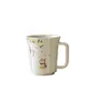 Taza de Té de Gato de Osmanthus de Ceniza Taza de Cerámica Personal para el Hogar Taza de Oficina para Niñas Set de Té Kung Fu