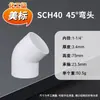 Codo de PVC de 45 Grados Estándar Americano Sch40 para Frontera Amazon, Conector de Tubería de Suministro de Agua de Plástico, Accesorios para Tuberías de Agua de PVC