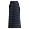 Falda Lápiz de Lana a Cuadros para Mujer Otoño e Invierno 2025 Nueva Falda Lápiz de Lana Estilo Coreano de Cintura Alta Falda Casual