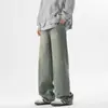 Jeans para hombre, colección otoño 2026: modernos, versátiles, estilo callejero, pantalones casuales de pierna recta, estilo de Hong Kong, geniales y elegantes, corte holgado, pantalones largos sencillos