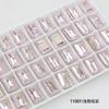 Dongzhou Rosa Claro Colorido Formato Especial Diamante para Nail Art Revestimento Brilhante Diamante com Fundo Pontiagudo Acessórios de Joias DIY Novo Diamante Autocolante para Unhas