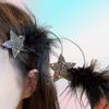 Popular Horquilla de pluma de estrella pentagrama súper hada para mujer nuevo clip de pico de pato para flequillo lateral clip para el cabello de alta calidad