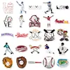 50 Adesivos de bagagem esportiva de beisebol Graffiti à prova d'água Mala Laptop Adesivos decorativos