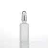 Frasco conta-gotas de borracha fosca espessa para essência, 5~100ml, frasco para essência spray de solução de estoque cosmético
