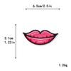 Bordado por ComputadoraArtículo Caliente Bordado de Labios y Boca Parches de Tela de Moda Europea y Americana para Chaquetas de Plumas Parches Hechos a Mano para DIY